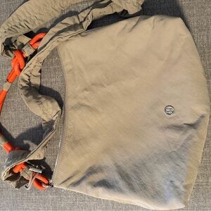 lululemon athletica Gray Crossbody Bag with Orange Strap